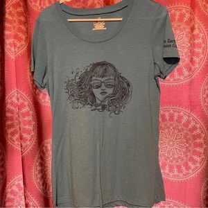 Blue graphic tee from Whole Earth